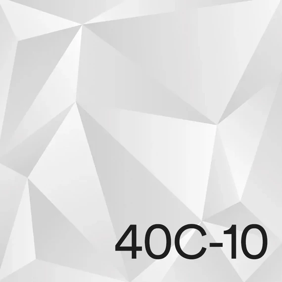 40C-10 white glossy (1,37 m)